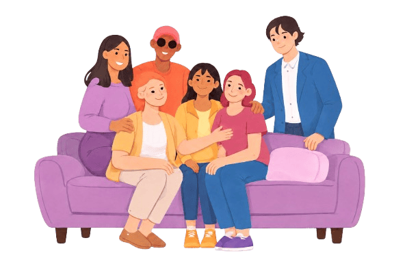 Comfortable therapy setting for individuals, couples, and families at Trumbull Family Therapy